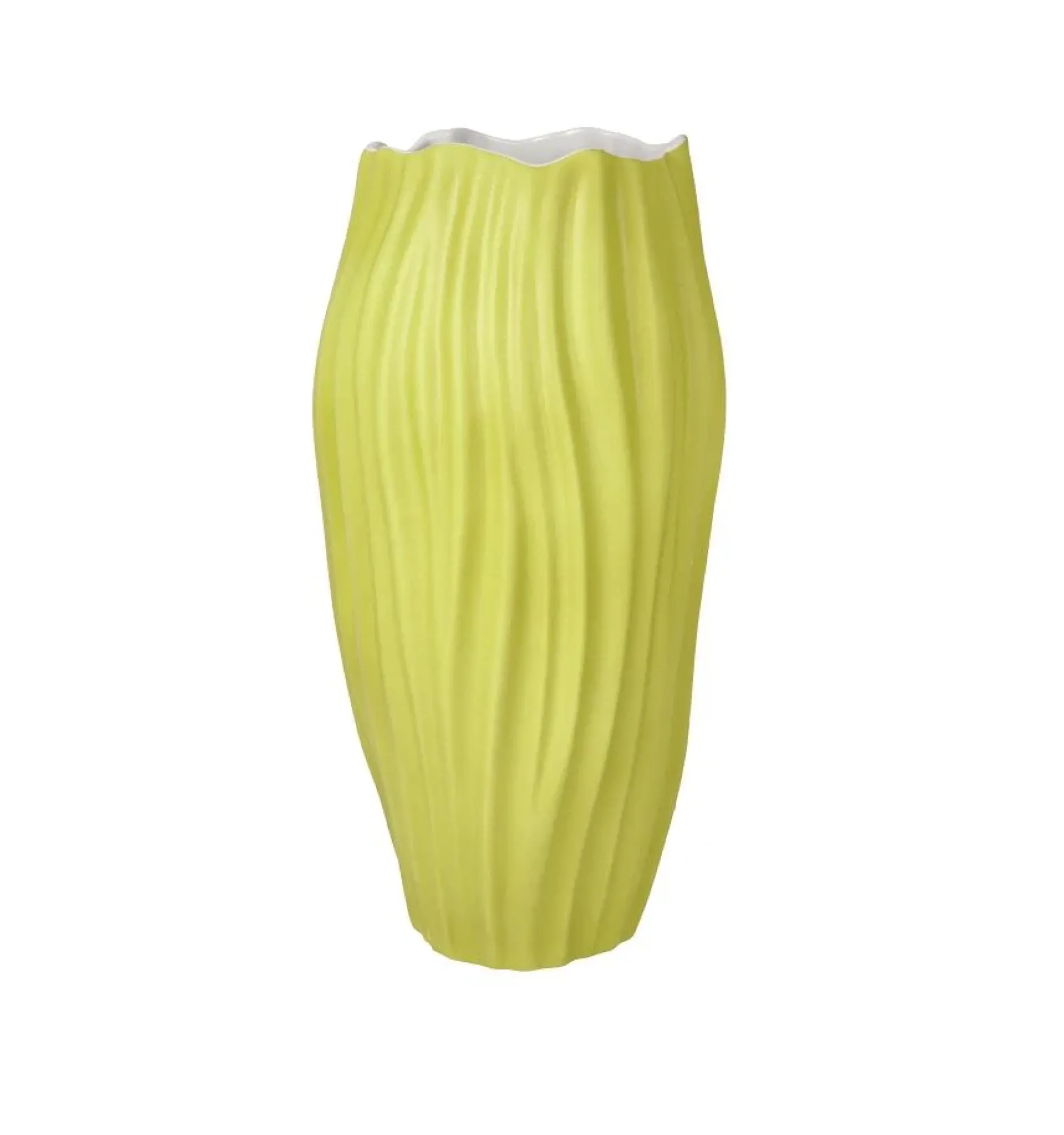 Porzellan Vase 'Textured Lime' von Goebel 15,5x30x15,5cm