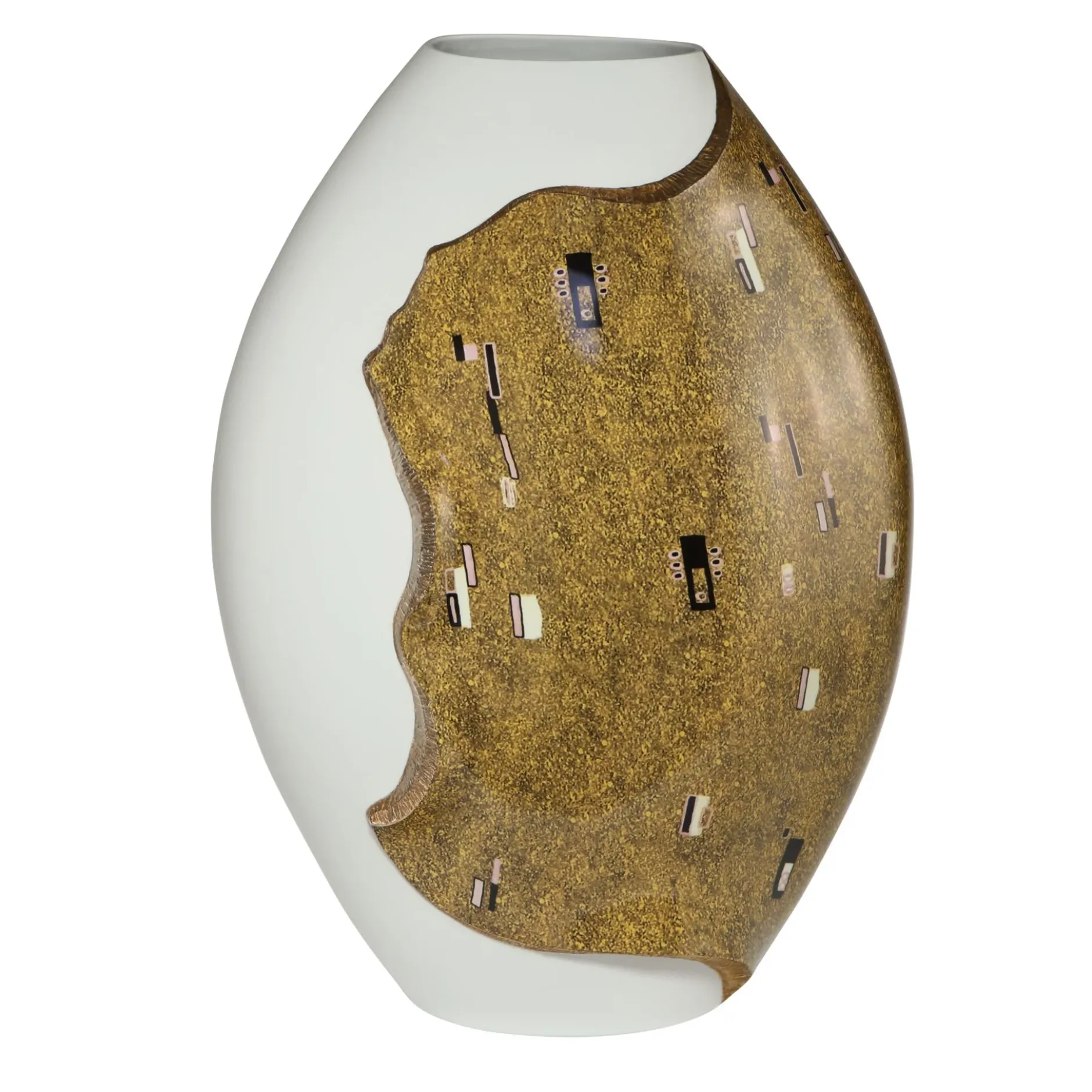 Porzellan Vase 'Zusammen sind wir eins 2' von Gustav Klimt 23x46x34cm