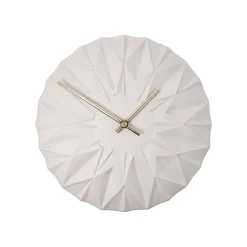 Porzellan Wanduhr 'White Geometric Chic' von Goebel