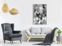 Poster 'Abstract Diamonds'