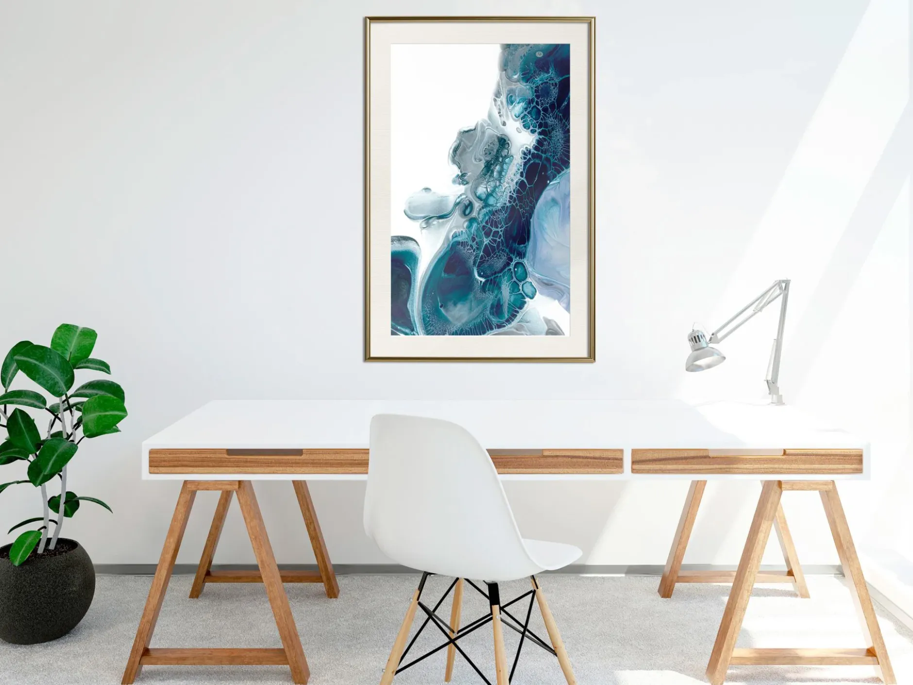 Poster 'Acrylic Pouring I'