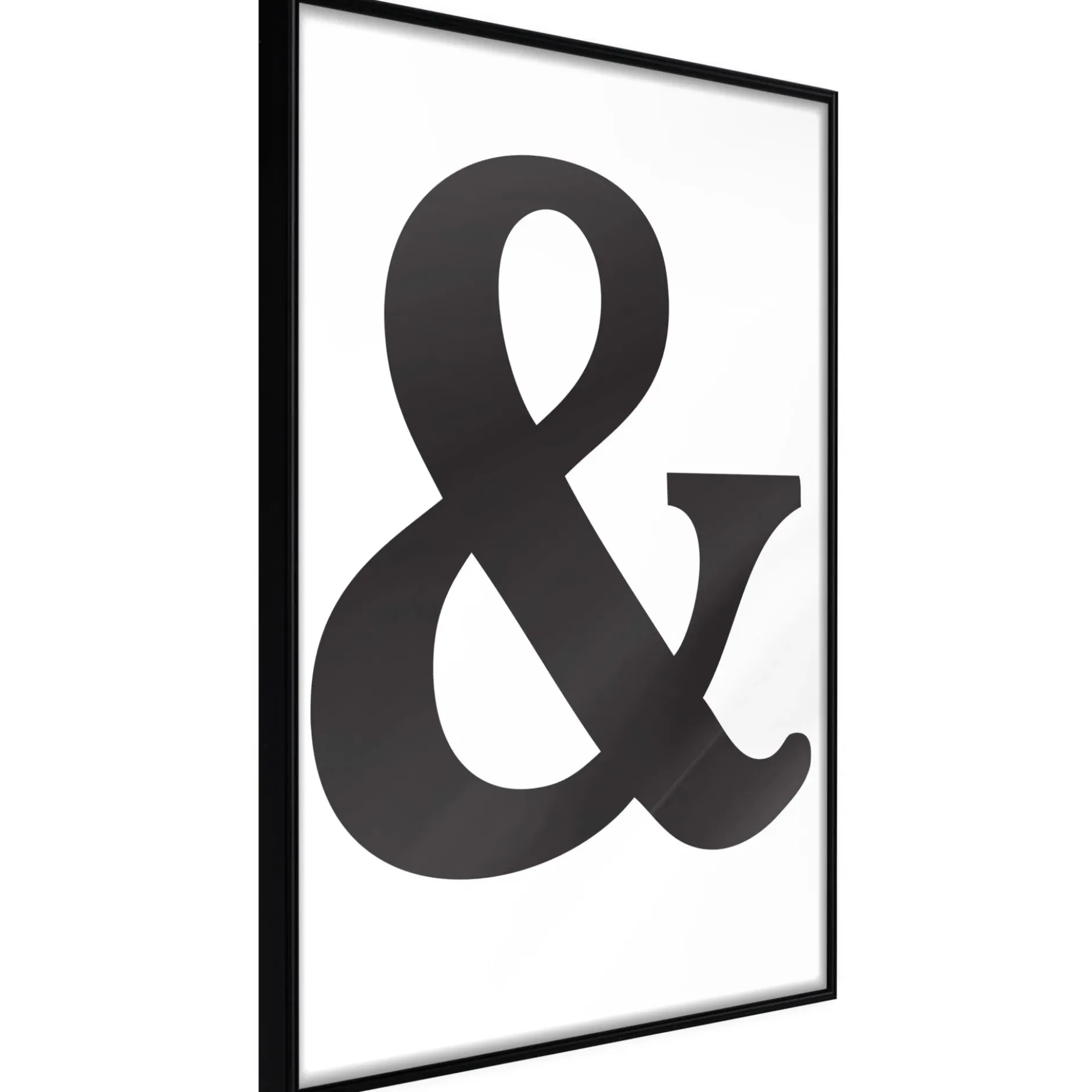 Poster 'Ampersand (Black)'
