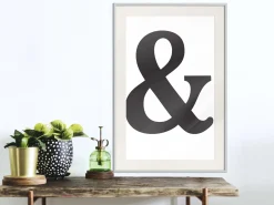 Poster 'Ampersand (Black)'
