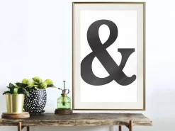 Poster 'Ampersand (Black)'