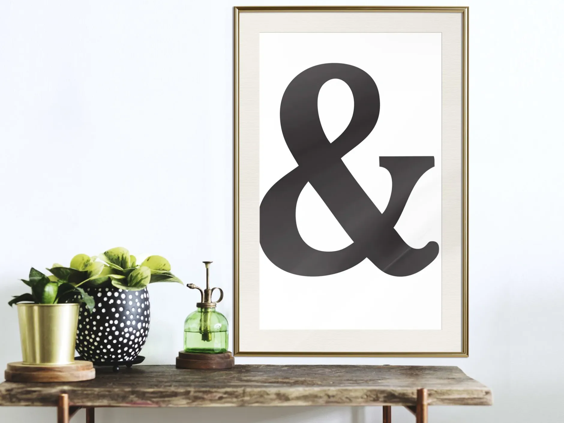 Poster 'Ampersand (Black)'