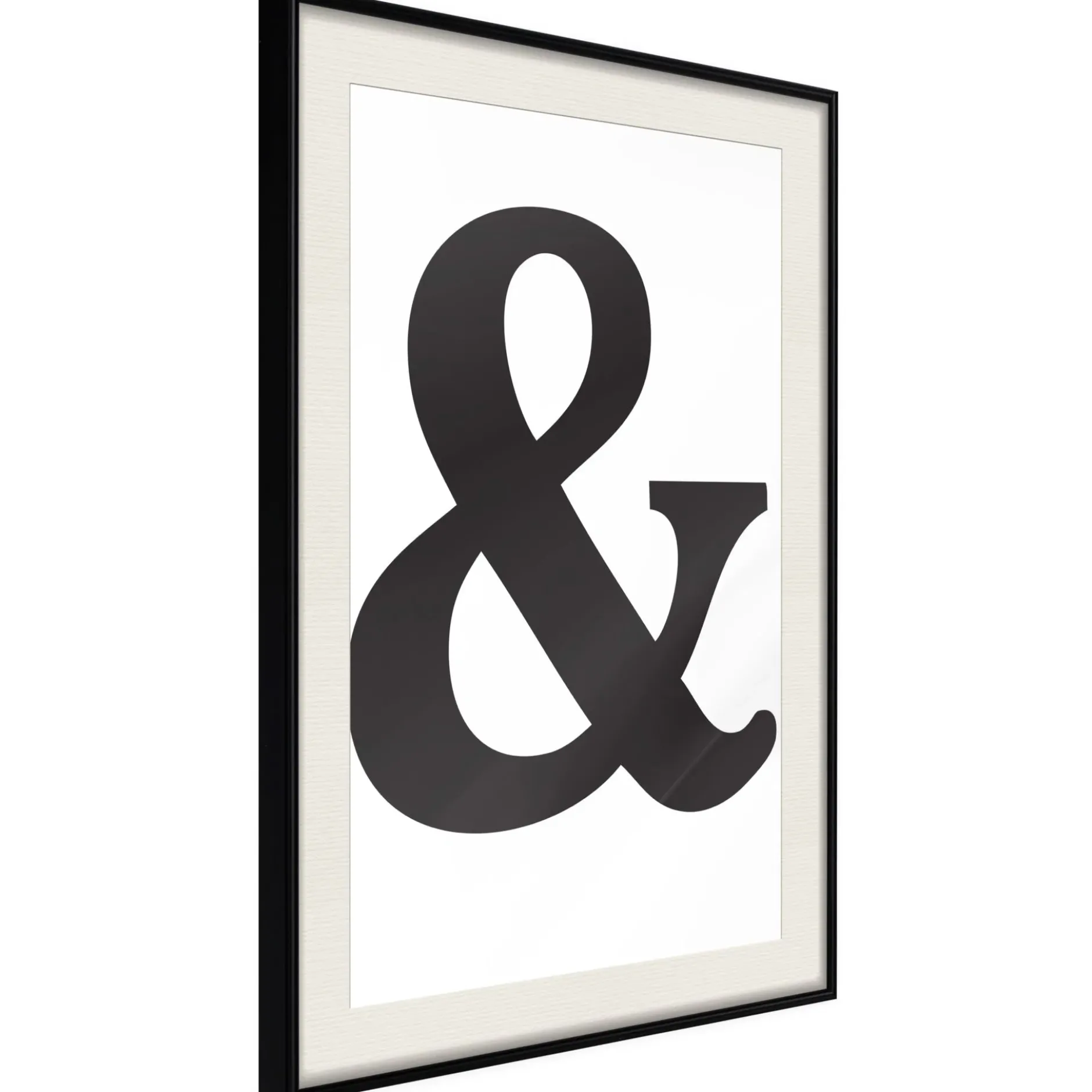 Poster 'Ampersand (Black)'