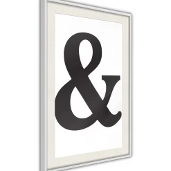 Poster 'Ampersand (Black)'