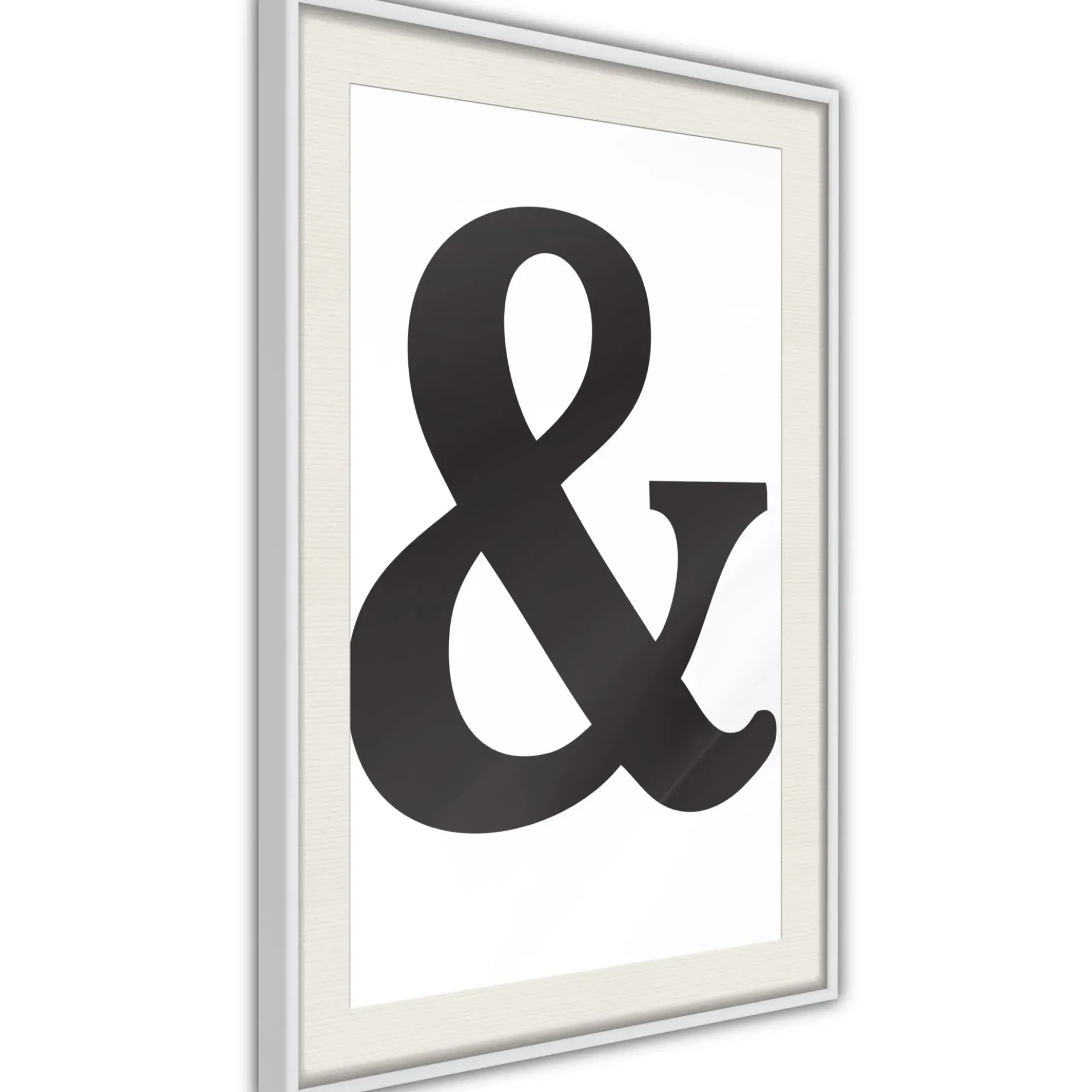 Poster 'Ampersand (Black)'