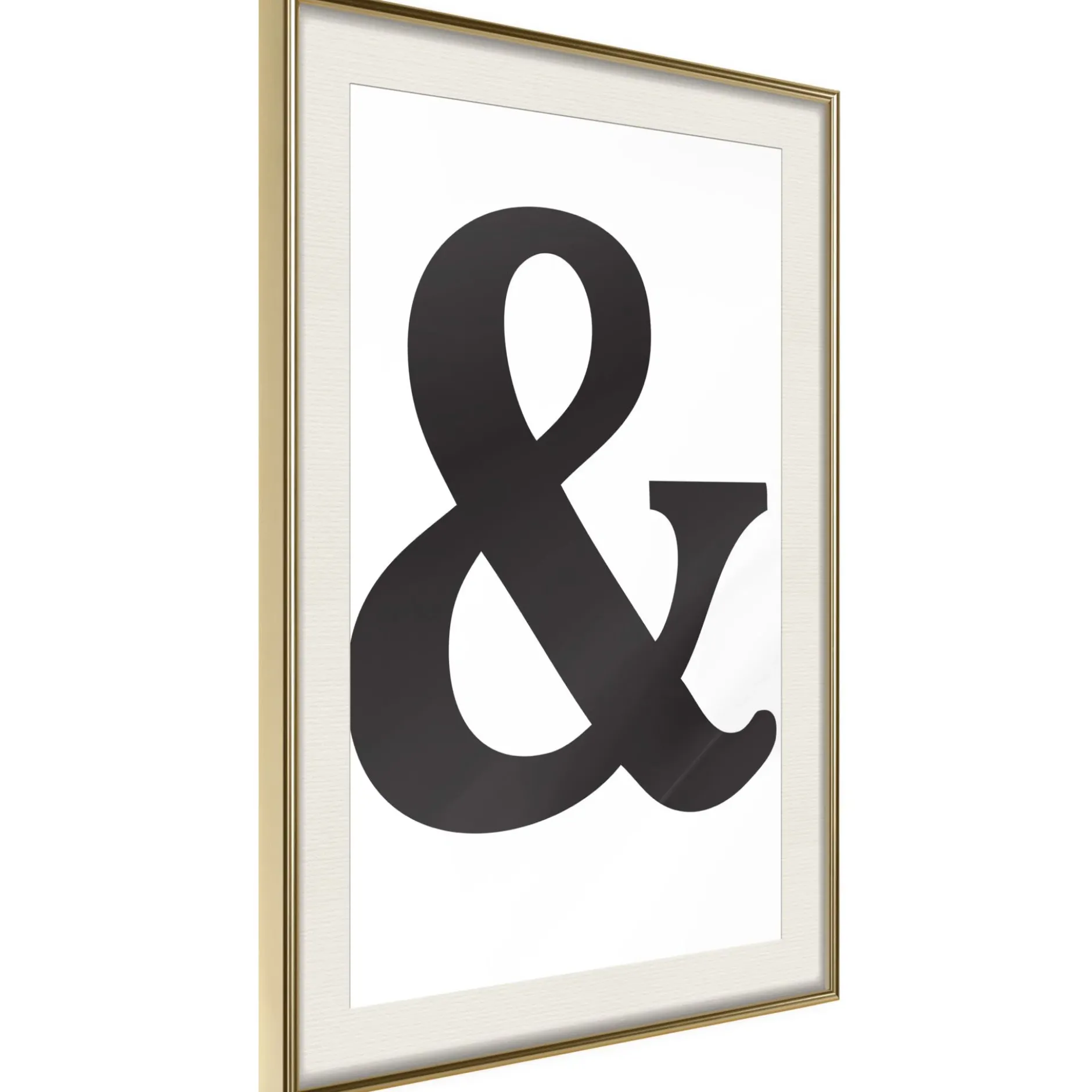 Poster 'Ampersand (Black)'