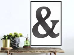 Poster 'Ampersand (Black)'