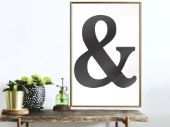Poster 'Ampersand (Black)'