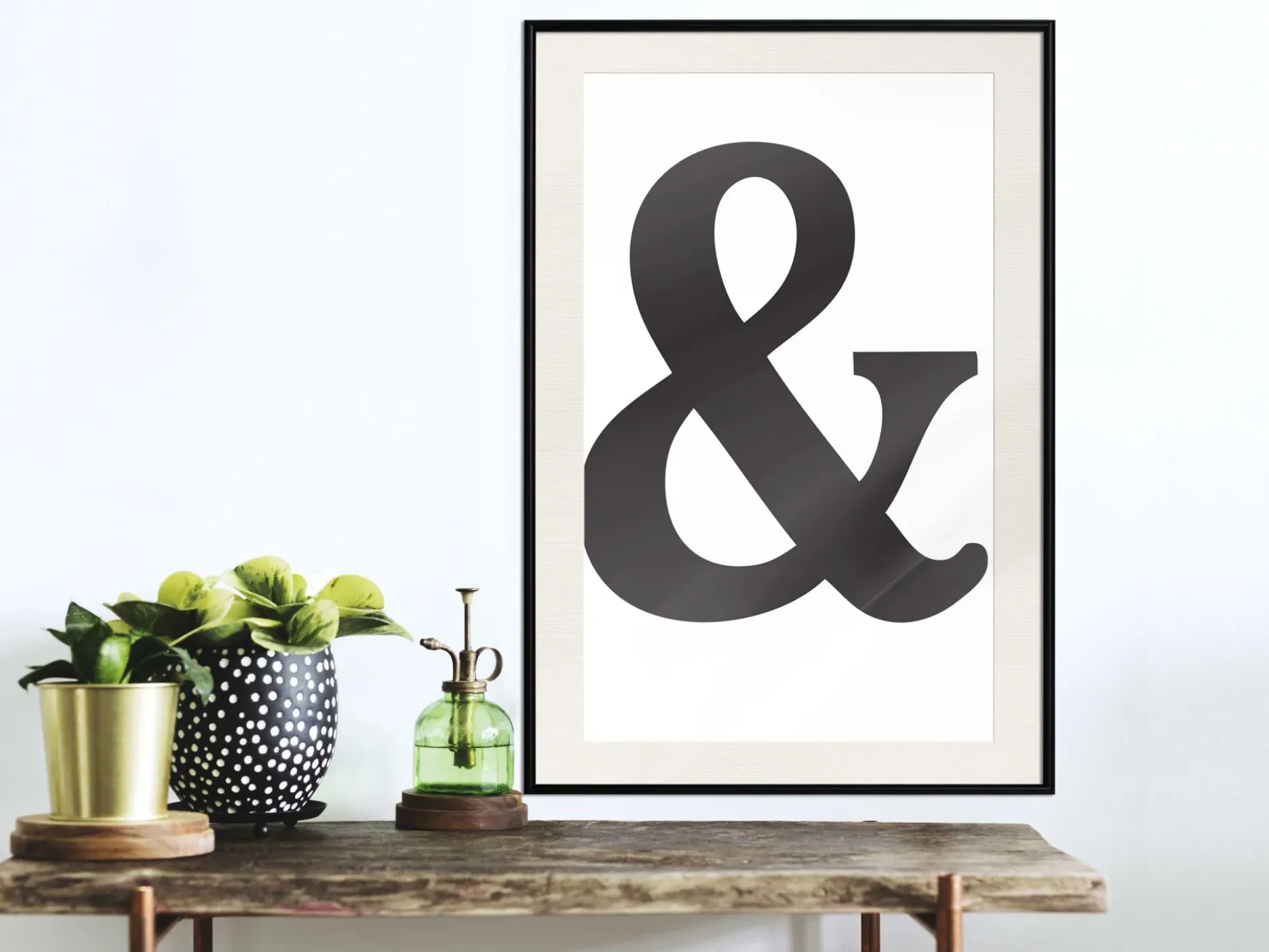 Poster 'Ampersand (Black)'