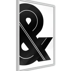Poster 'Ampersand (Black and White)'