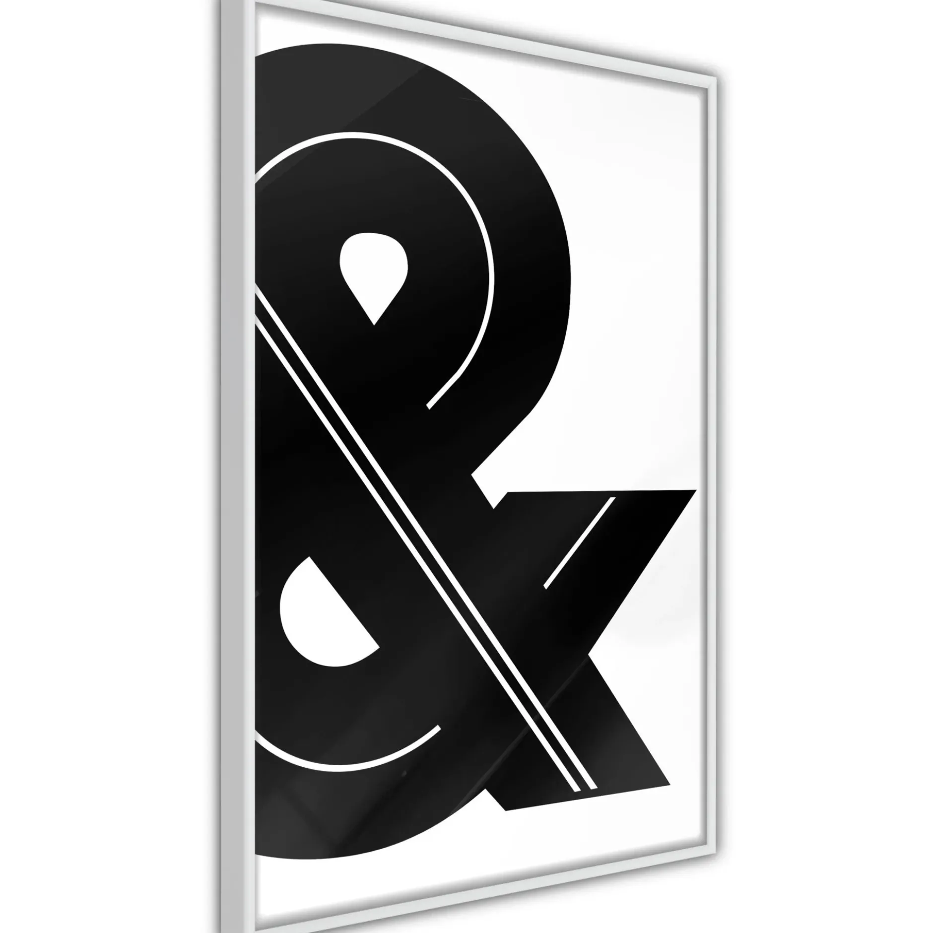 Poster 'Ampersand (Black and White)'