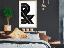 Poster 'Ampersand (Black and White)'