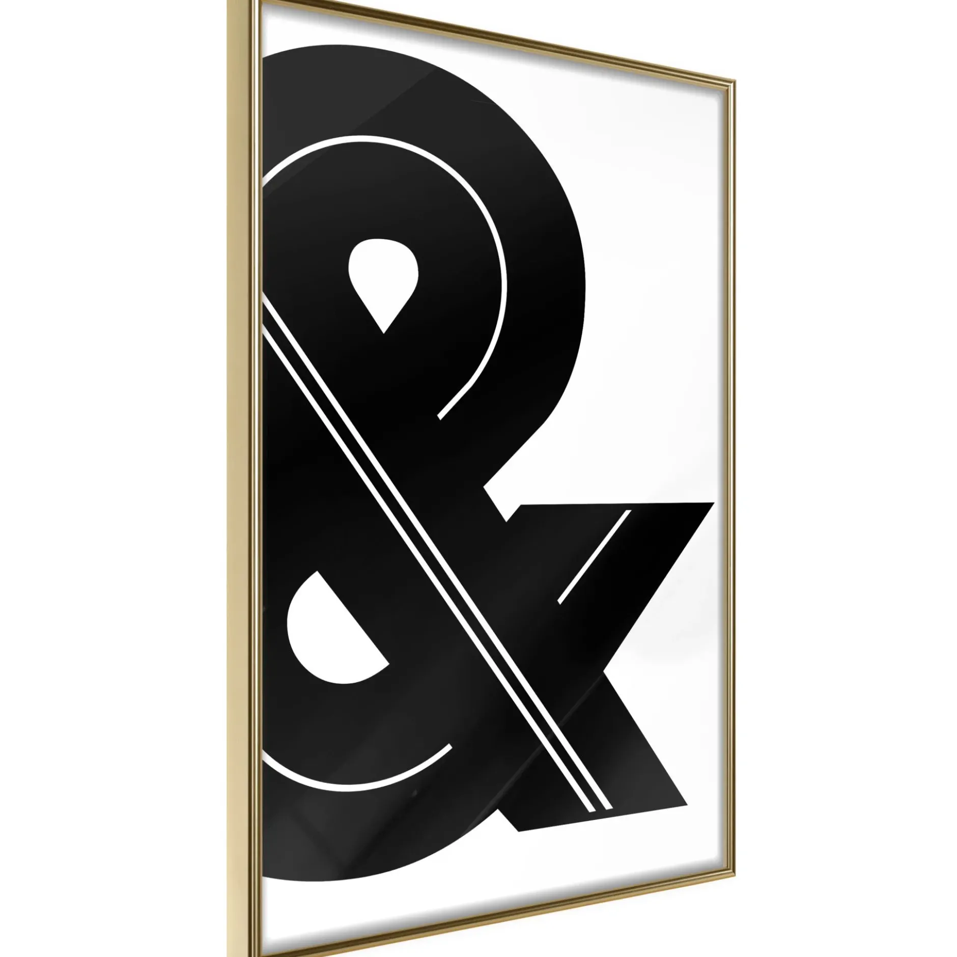 Poster 'Ampersand (Black and White)'