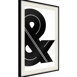Poster 'Ampersand (Black and White)'