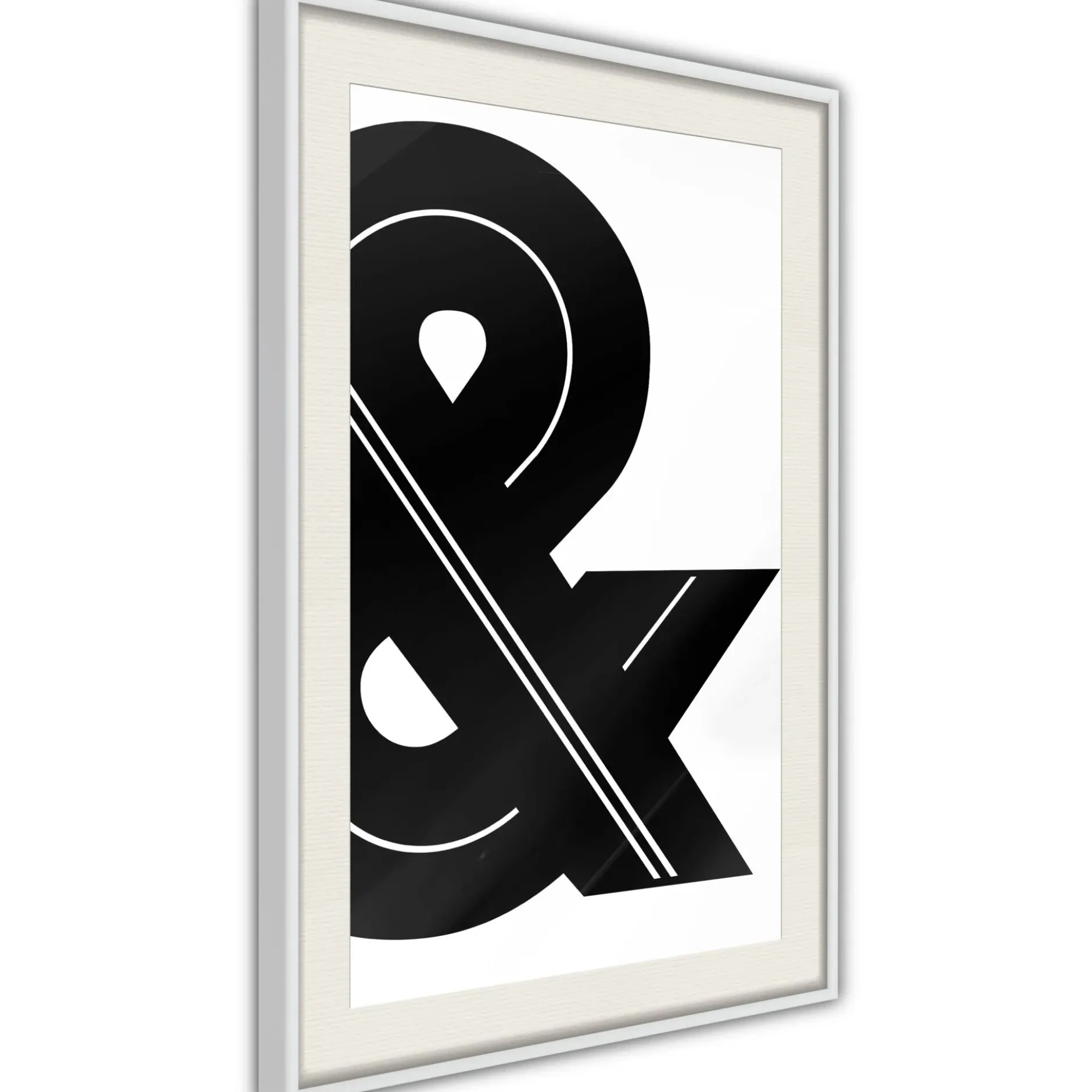 Poster 'Ampersand (Black and White)'
