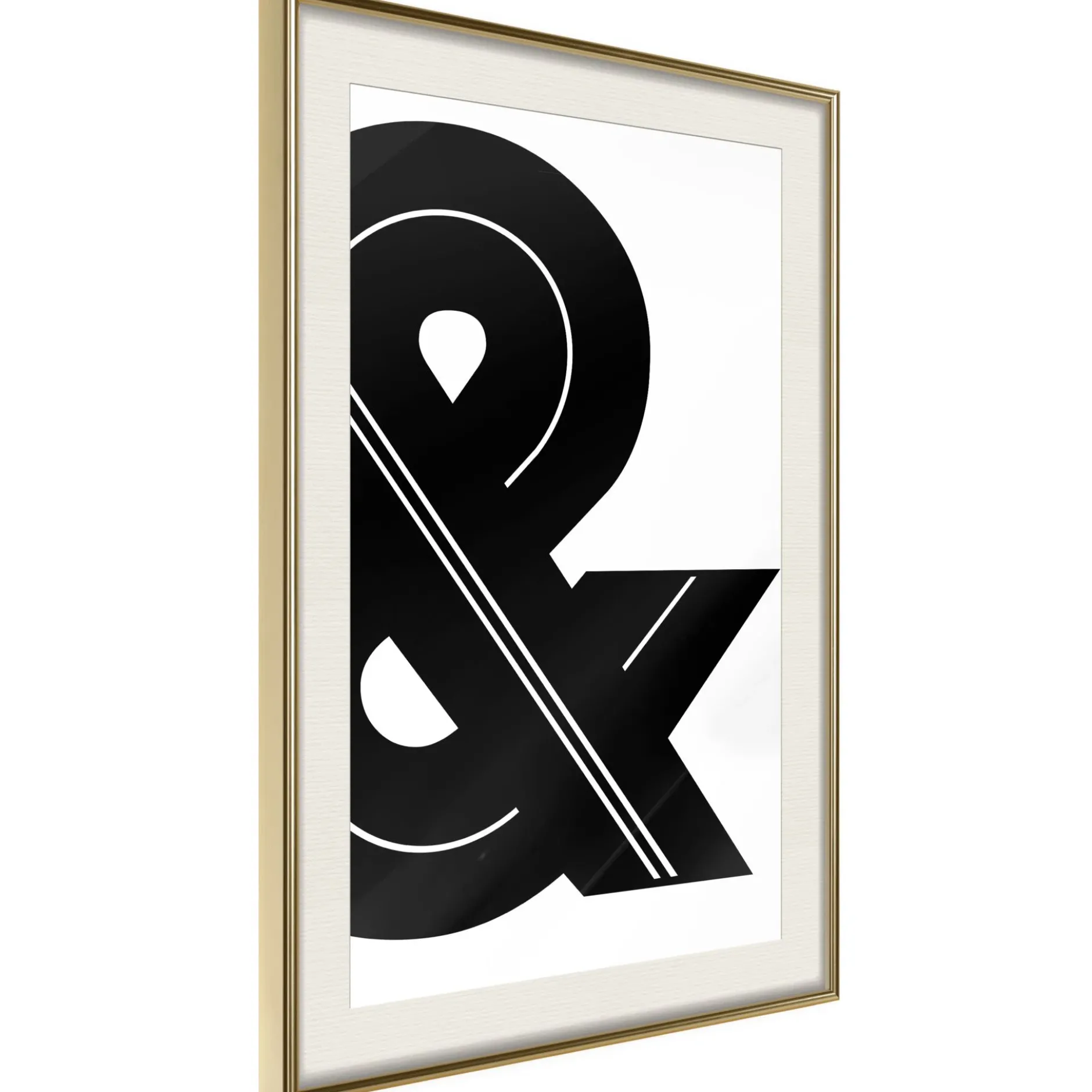 Poster 'Ampersand (Black and White)'