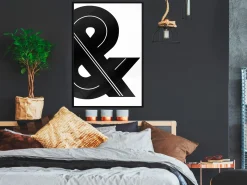 Poster 'Ampersand (Black and White)'