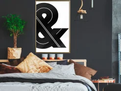 Poster 'Ampersand (Black and White)'