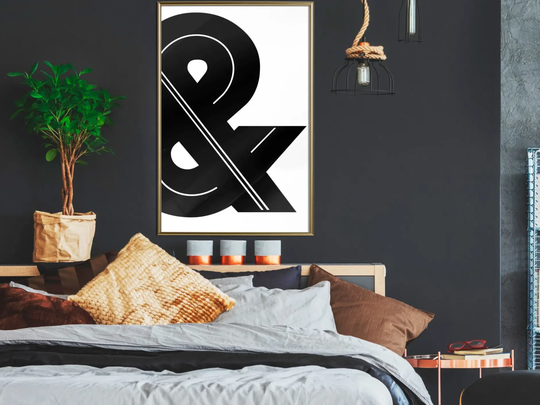 Poster 'Ampersand (Black and White)'