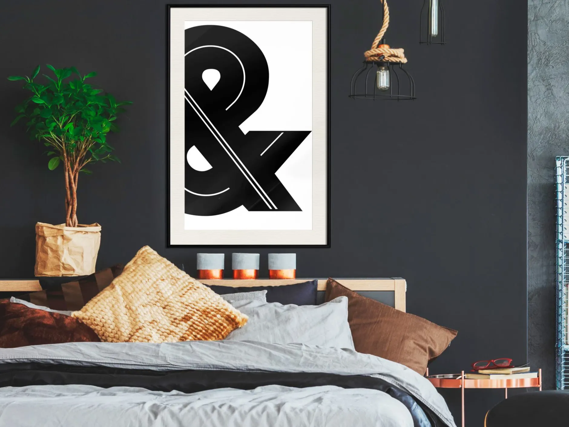 Poster 'Ampersand (Black and White)'