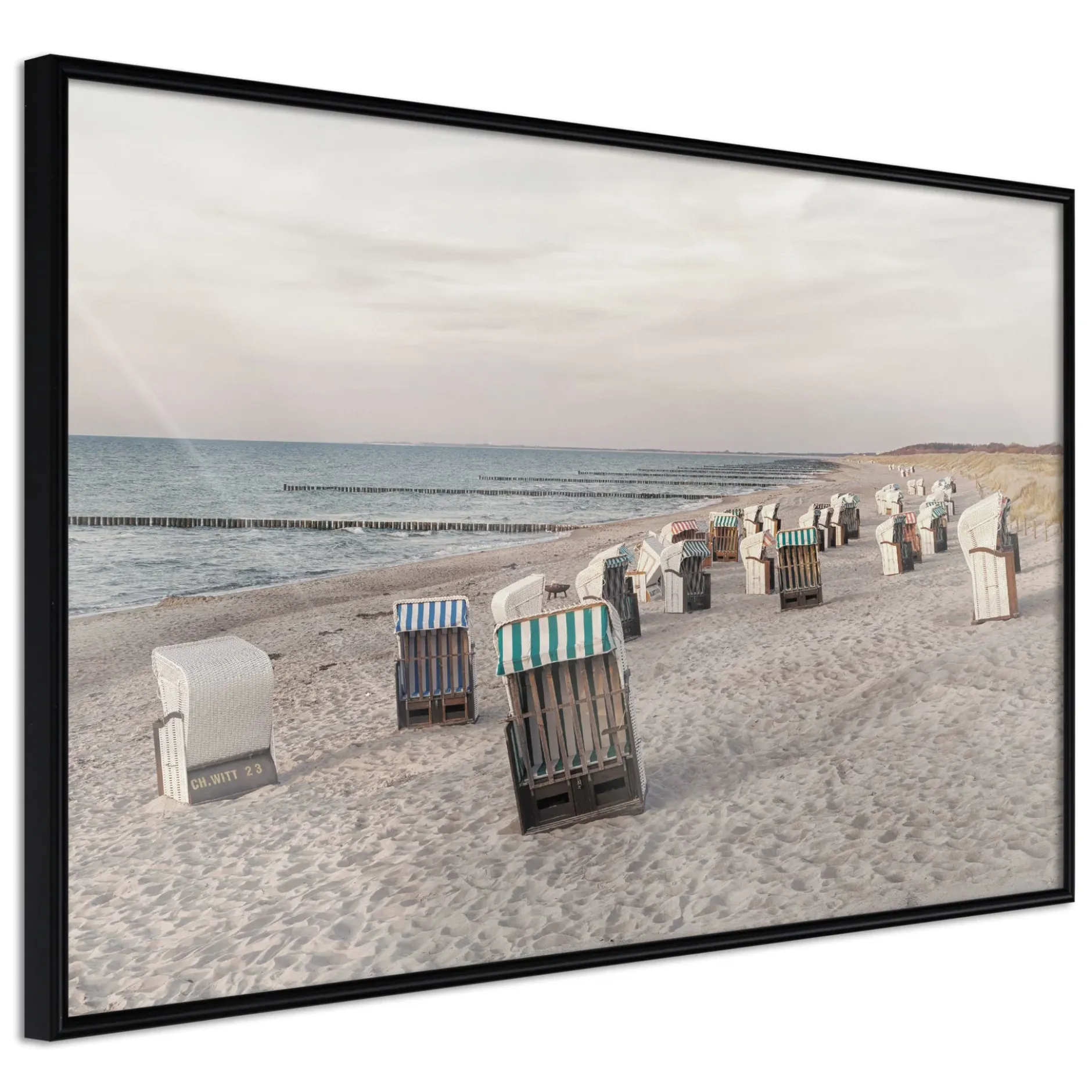 Poster 'Baltic Beach Chairs'