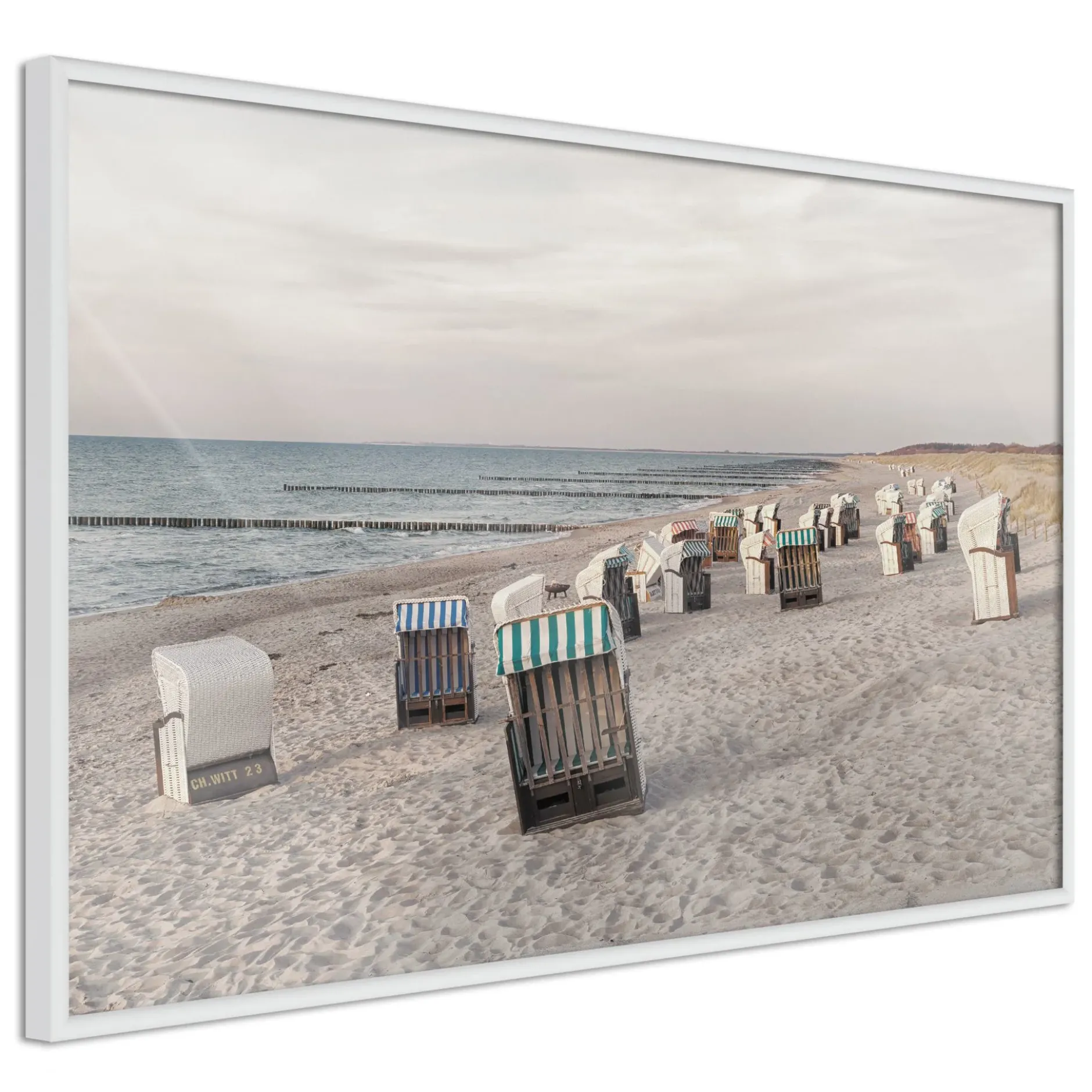 Poster 'Baltic Beach Chairs'