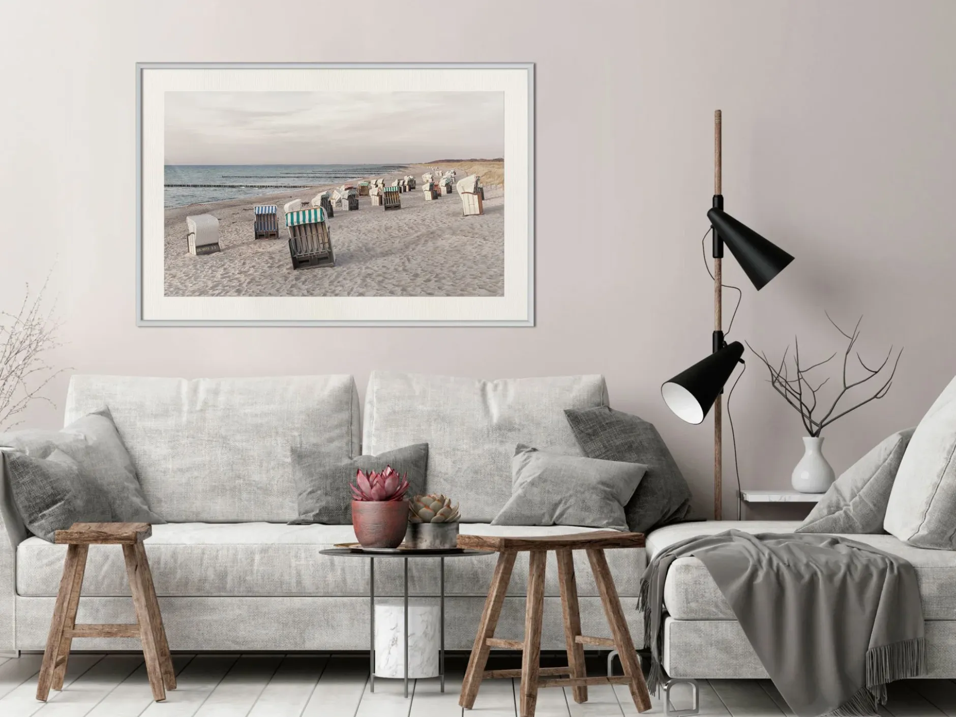 Poster 'Baltic Beach Chairs'