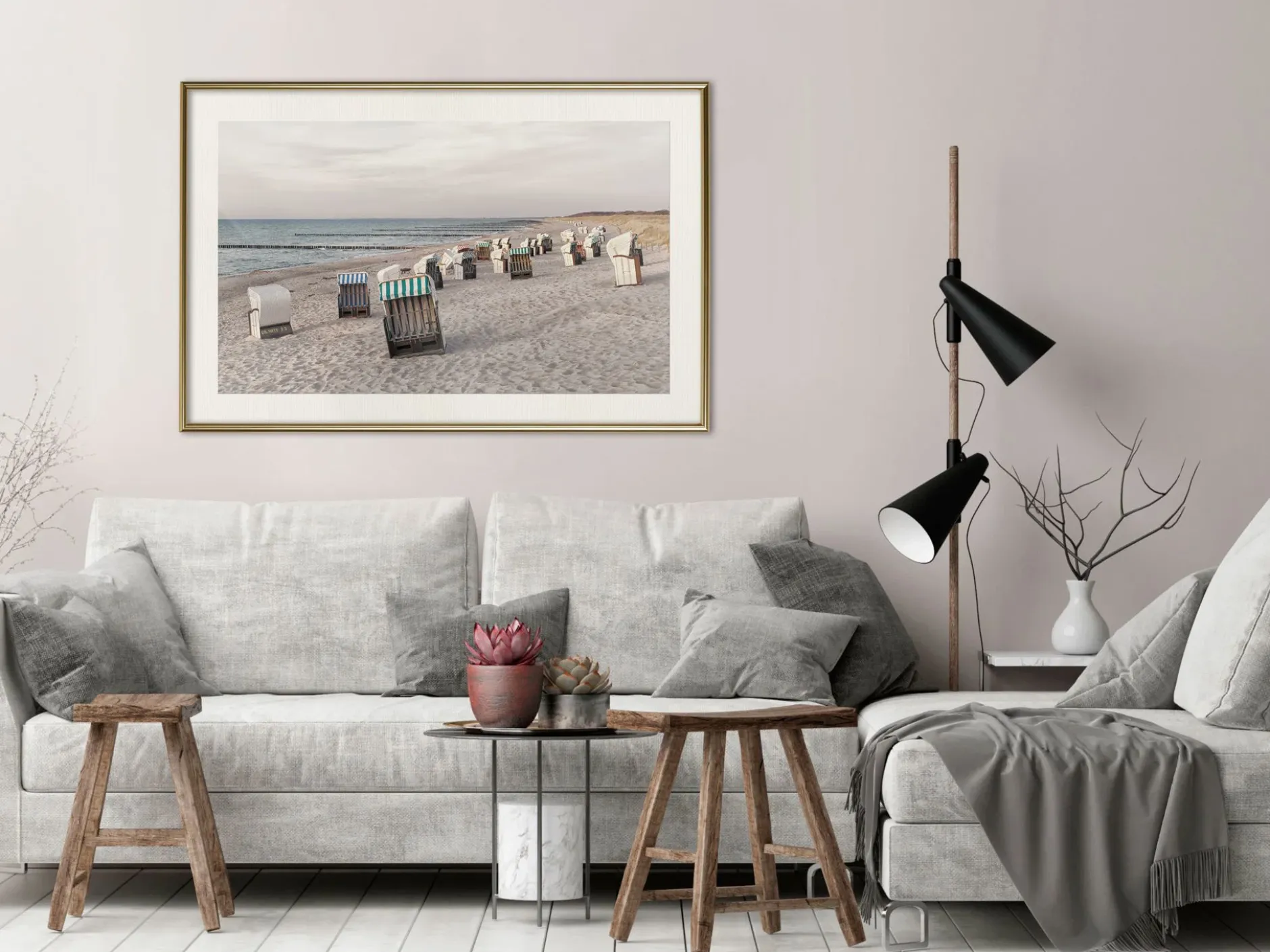 Poster 'Baltic Beach Chairs'