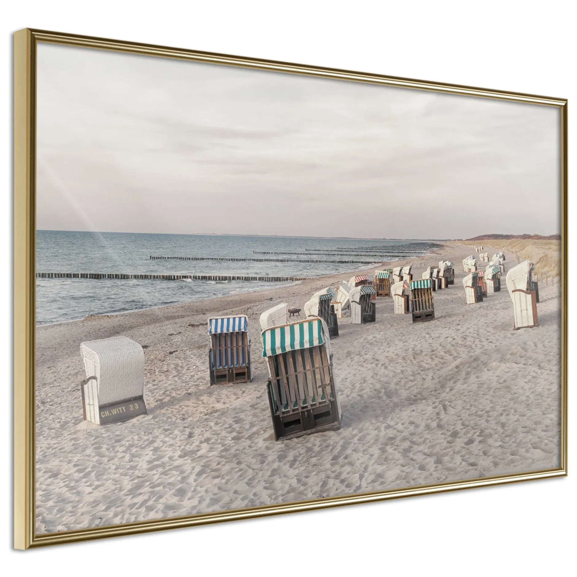 Poster 'Baltic Beach Chairs'