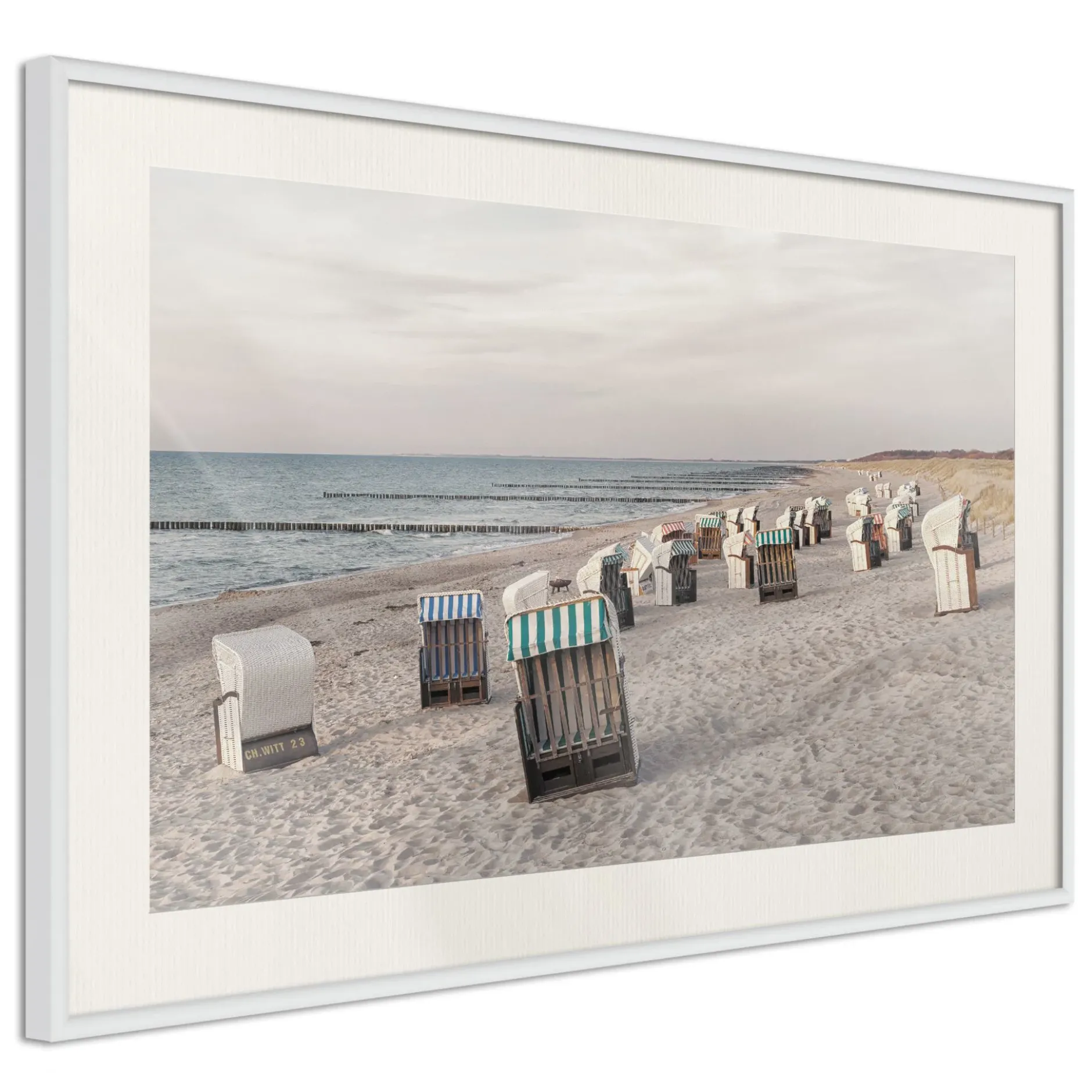 Poster 'Baltic Beach Chairs'