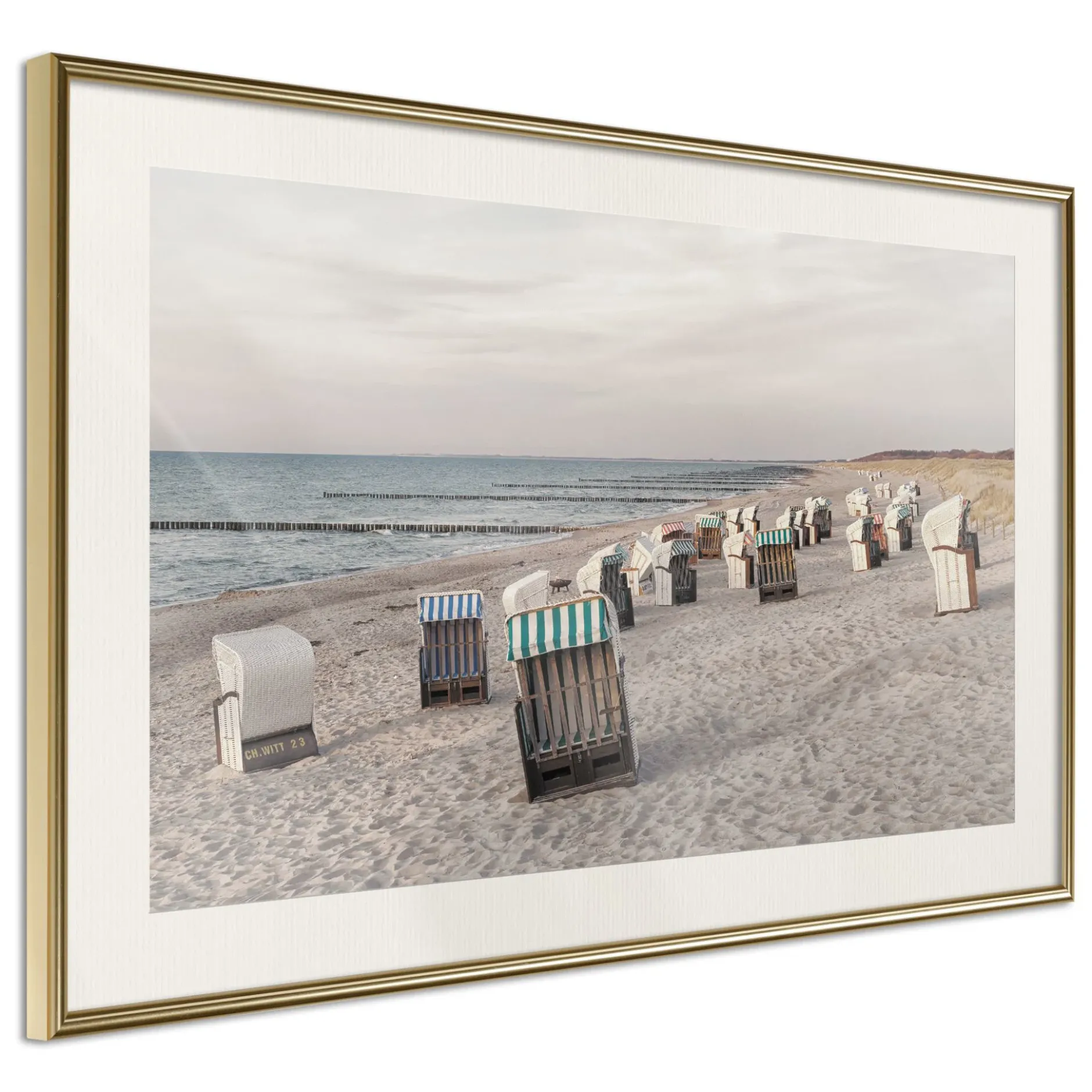 Poster 'Baltic Beach Chairs'