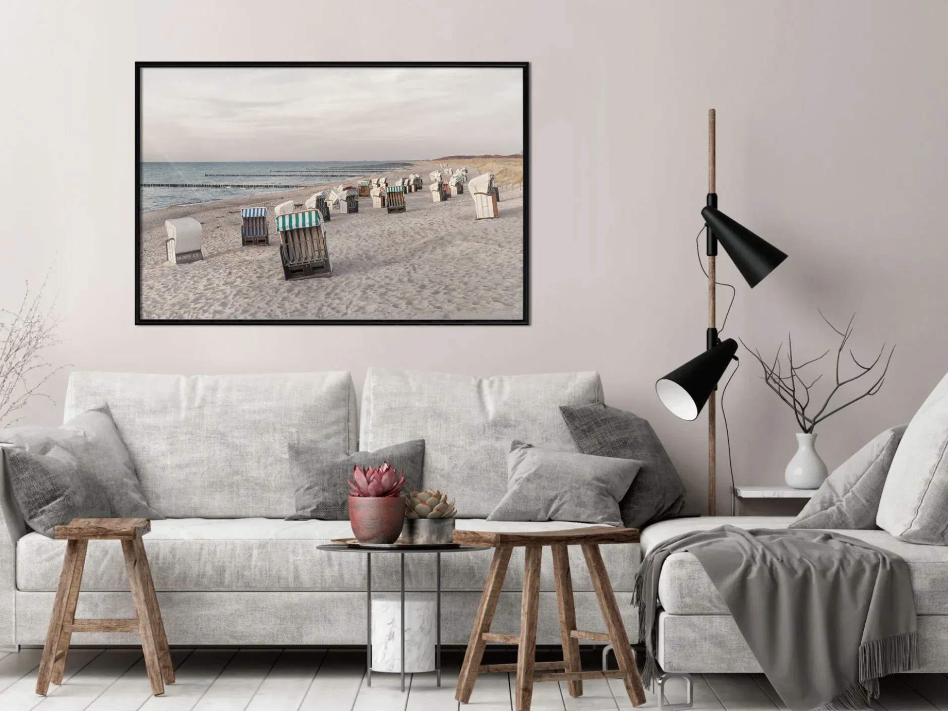 Poster 'Baltic Beach Chairs'