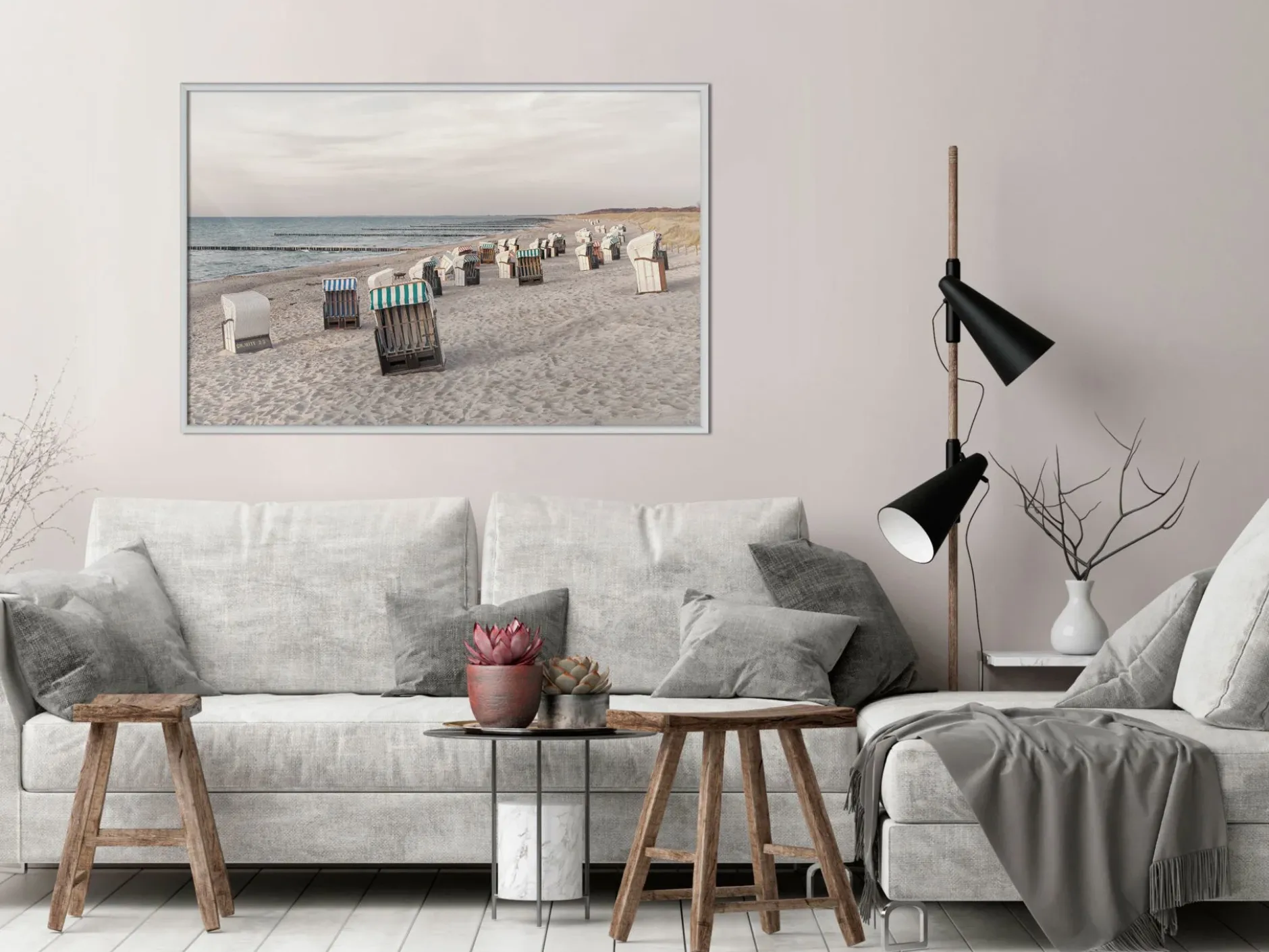 Poster 'Baltic Beach Chairs'