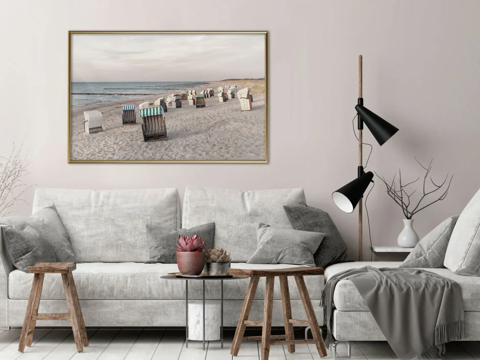 Poster 'Baltic Beach Chairs'