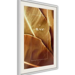 Poster 'Banana Leaves with a Message (Sepia)'
