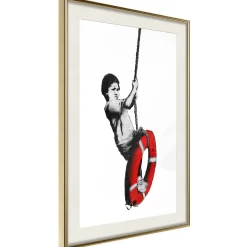 Poster 'Banksy: Boy on Rope'