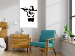 Poster 'Banksy Mona Lisa with Rocket Launcher'