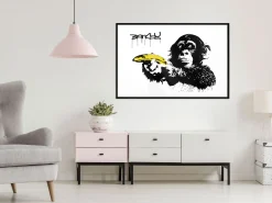 Poster 'Banksy: Monkey with Banana'