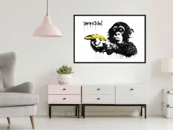 Poster 'Banksy: Monkey with Banana'