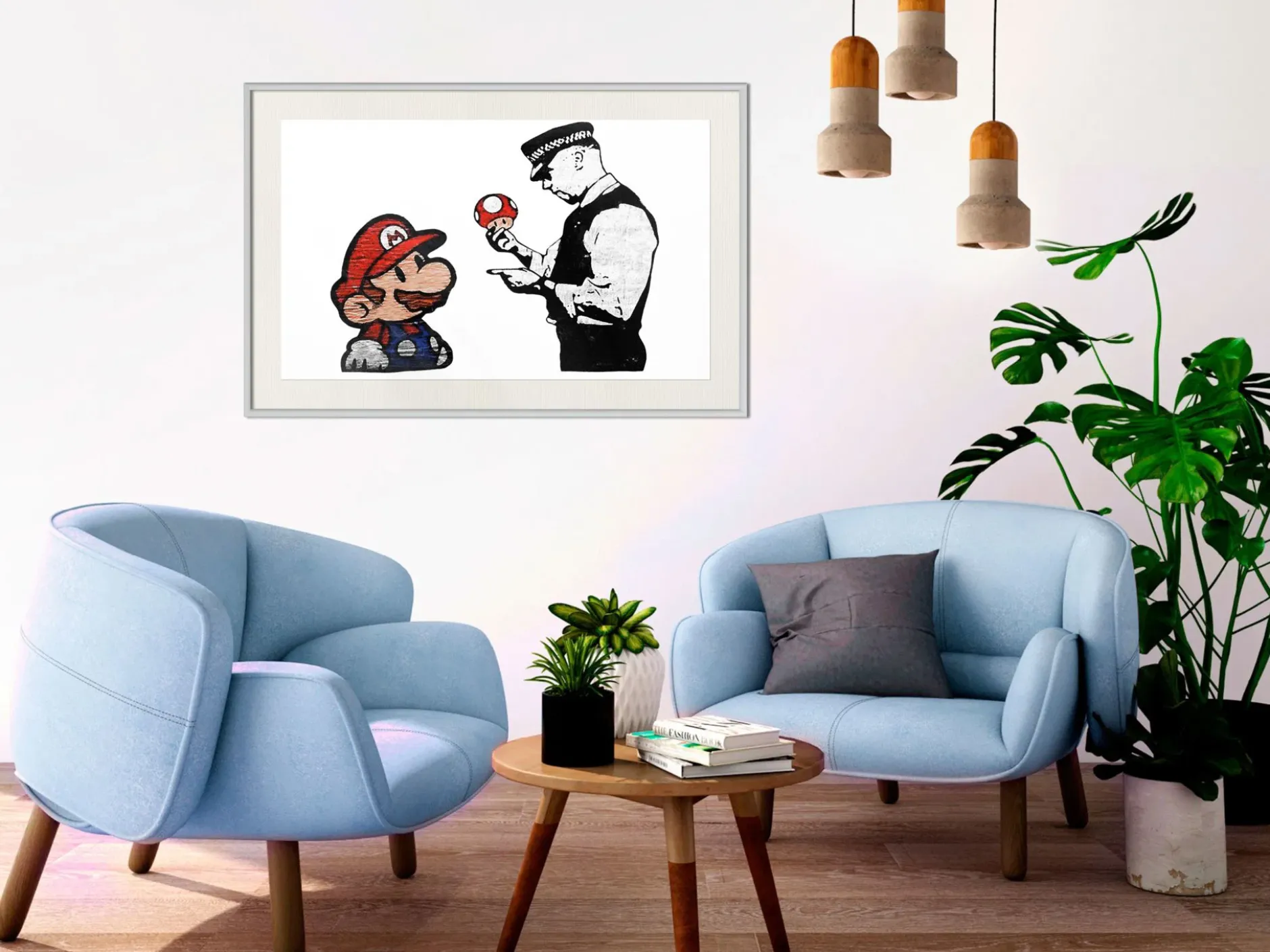 Poster 'Banksy: Mushroom Picker'