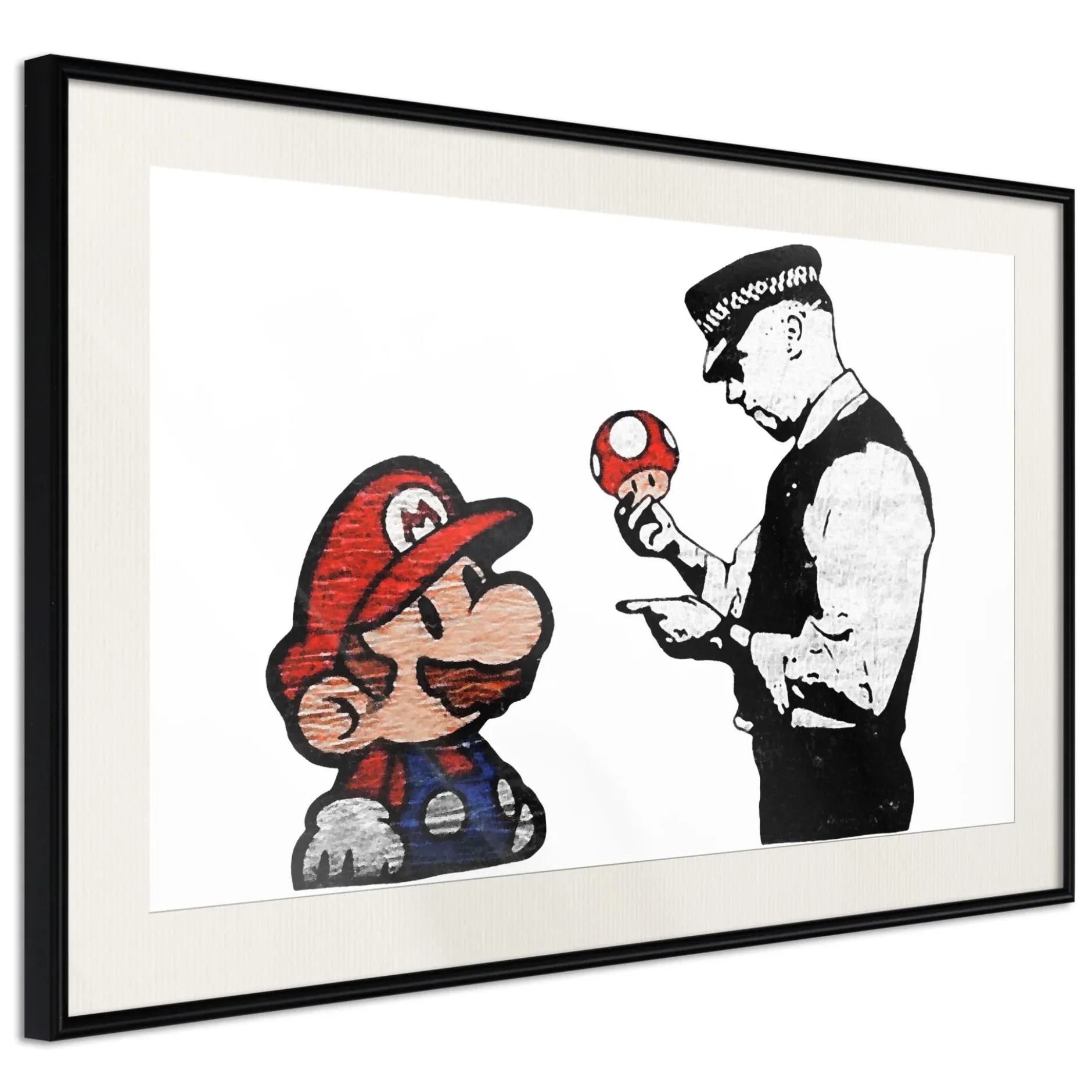 Poster 'Banksy: Mushroom Picker'