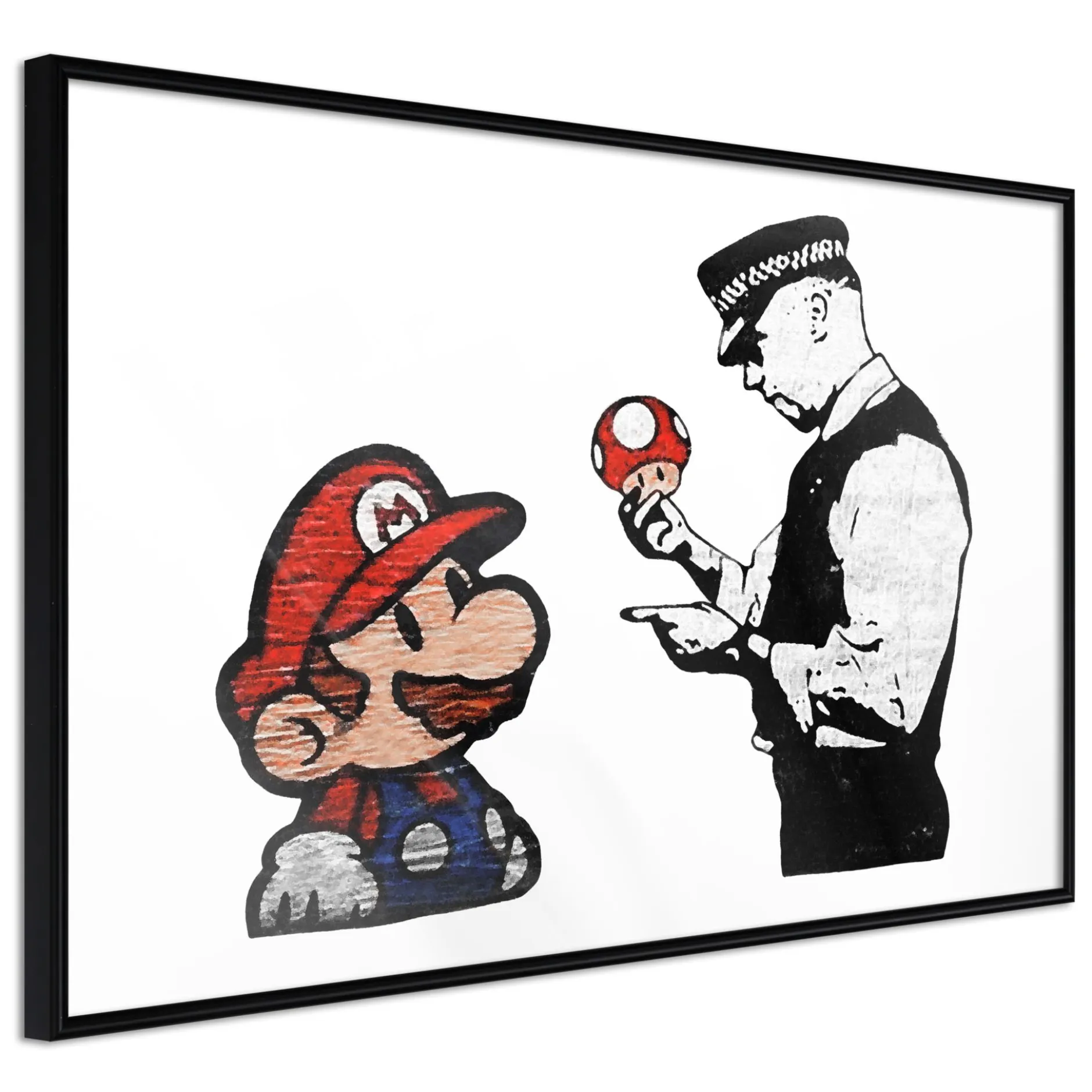 Poster 'Banksy: Mushroom Picker'