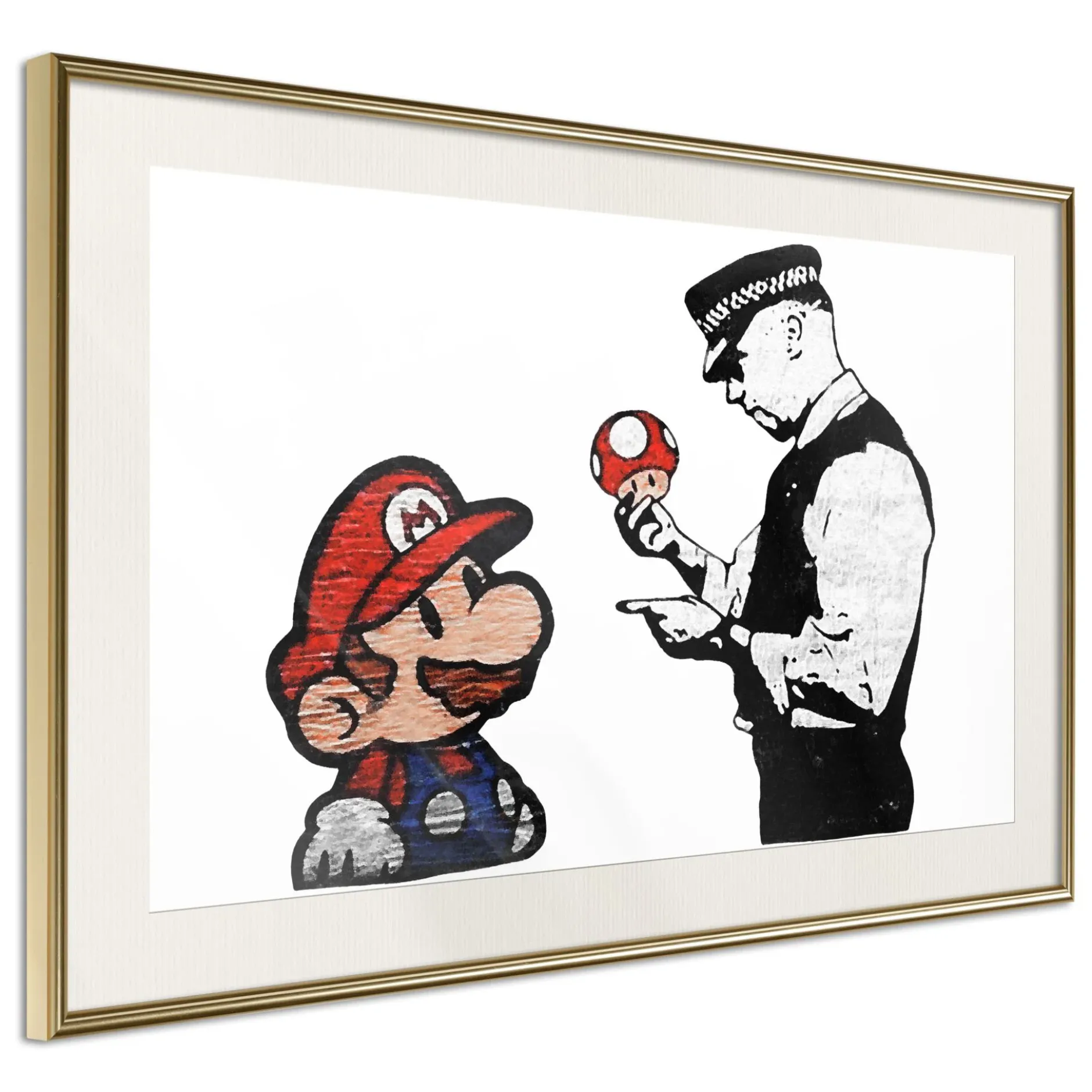 Poster 'Banksy: Mushroom Picker'