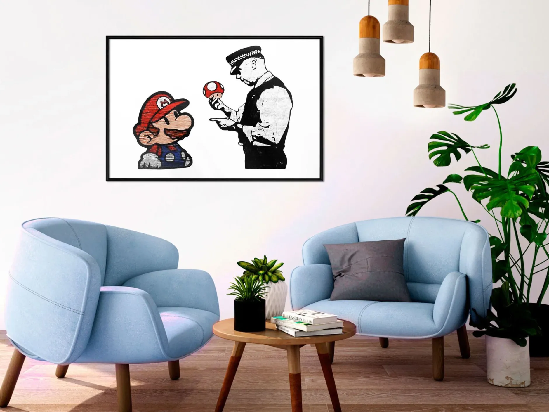 Poster 'Banksy: Mushroom Picker'