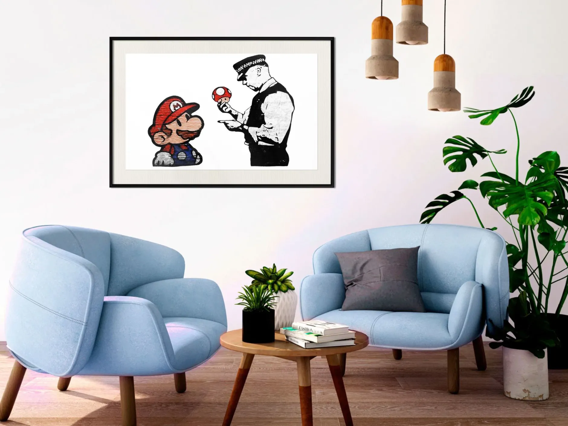 Poster 'Banksy: Mushroom Picker'