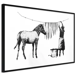 Poster 'Banksy: Washing Zebra'