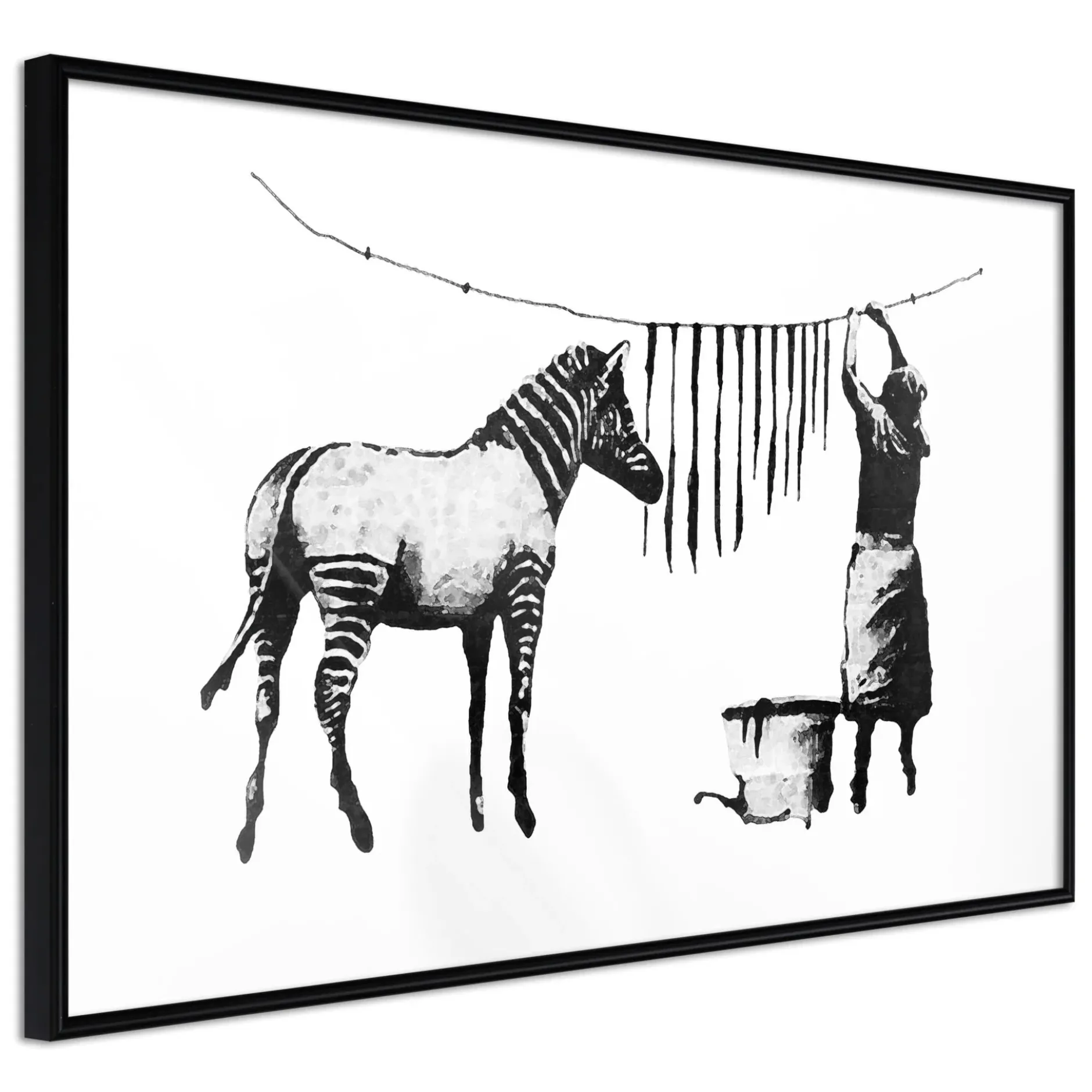 Poster 'Banksy: Washing Zebra'